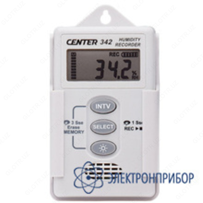 CENTER 342 — малогабаритный регистратор температуры и влажности