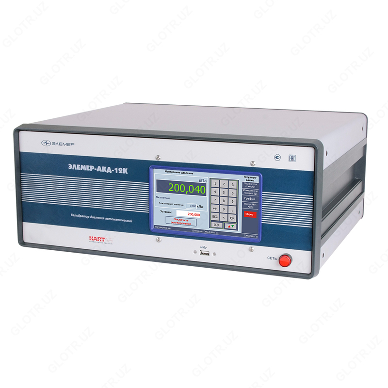ЭЛЕМЕР-АКД-12К(И) - АВТОМАТИЧЕСКИЙ КАЛИБРАТОР СИСТЕМ ИЗМЕРЕНИЯ ДАВЛЕНИЯ