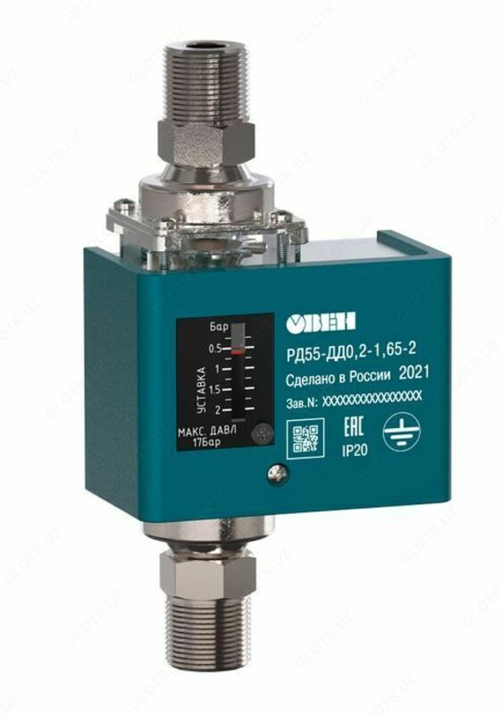 ОВЕН РД55-ДД - СЕРИЯ МЕХАНИЧЕСКИХ РЕЛЕ КОНТРОЛЯ ПЕРЕПАДА ДАВЛЕНИЯ НЕ ПРЕВЫШАЮЩЕГО 3.3 МПА