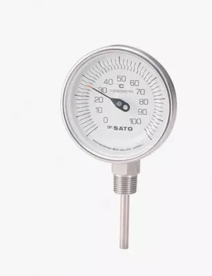 Биметаллический датчик температуры Точность: ±1% Диапазон температур: 0-200 Давление: 1 МПа ℃