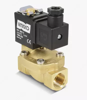 Клапан электромагнитный (соленоидный - 2w-200-20 CNYUXI) тип 1/2 DN15 NC латунь 24DC 16 бар - Цена по запросу