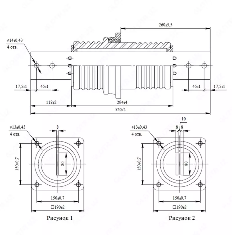 Изолятор праходной ИПУ-10/1000А