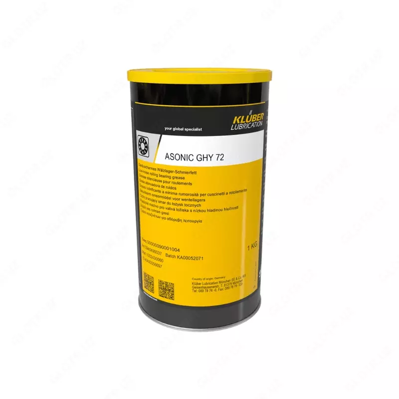Klüber Asonic GHY 72 — uzatma muddati uzoq bo‘lgan sintetik moylash vositasi