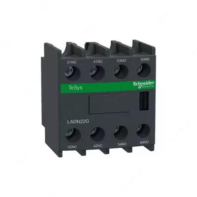 Блок контактов LADN22G – дополнительный модуль Schneider Electric TeSys (2NO + 2NC)