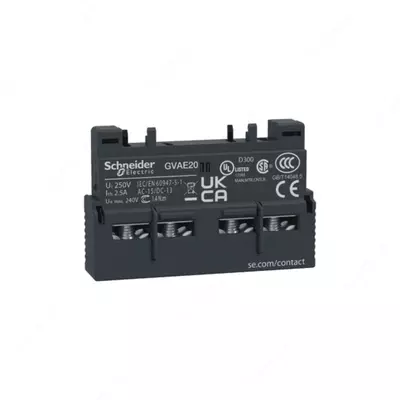 Блок контактов GV AE20 – дополнительный контакт Schneider Electric для автоматов GV2