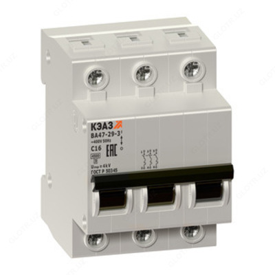 Выключатель автоматический модульный ВА47-29 - Россия 3 полюсный
