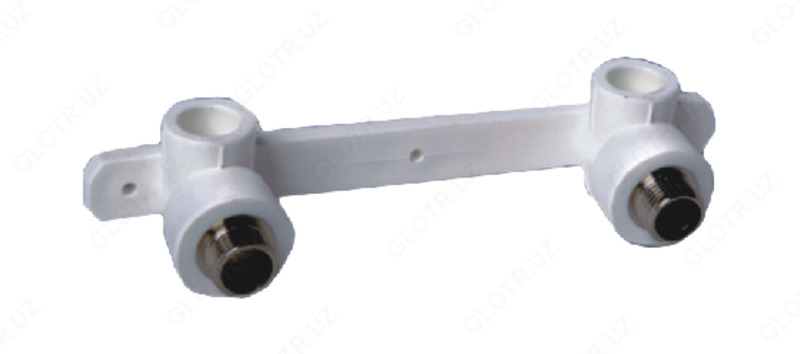 Двойной отвод с крепление В/Р «ECOLINE»