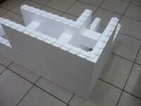  Несъемная опалубка из пенополистирола (1100х250х250мм плотность 20 кг/куб.м) - 