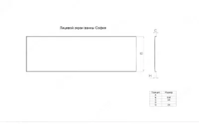 Ванна София правая