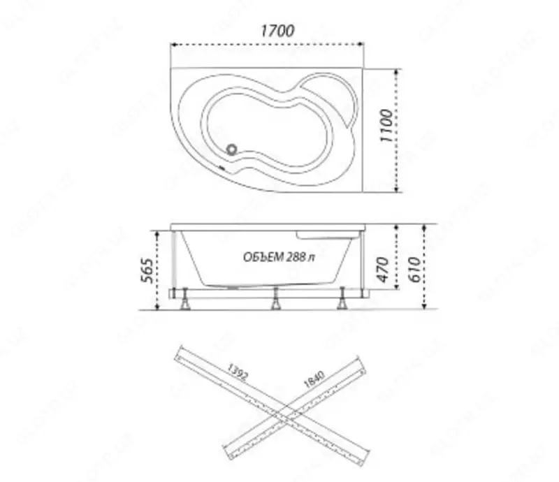 Ванна Мари левая