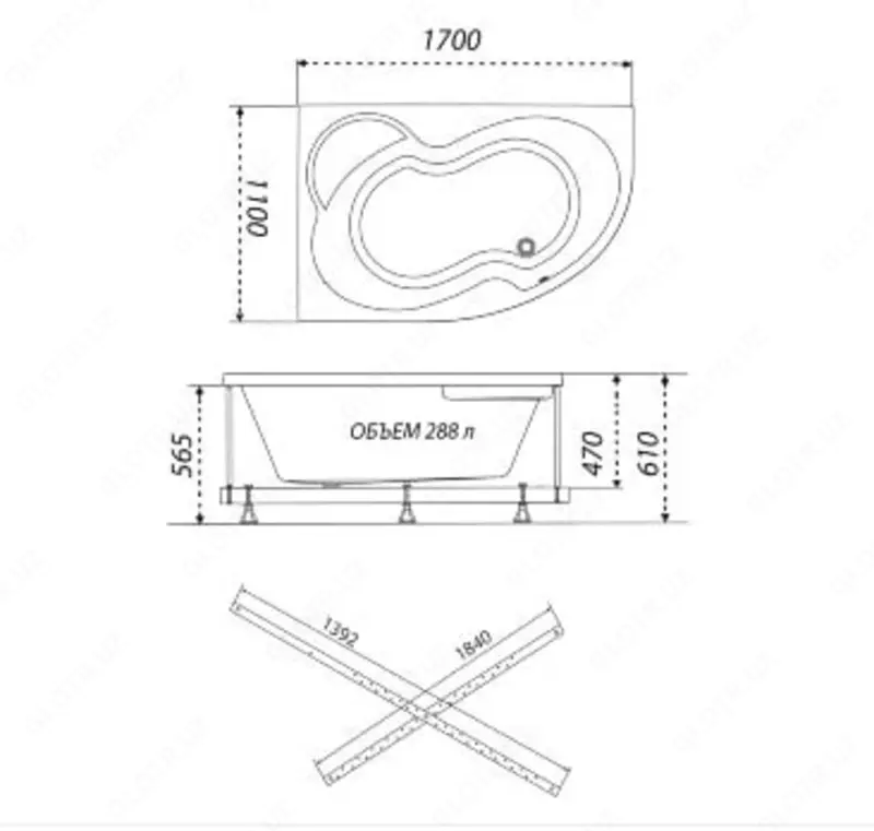 Ванна Мари правая