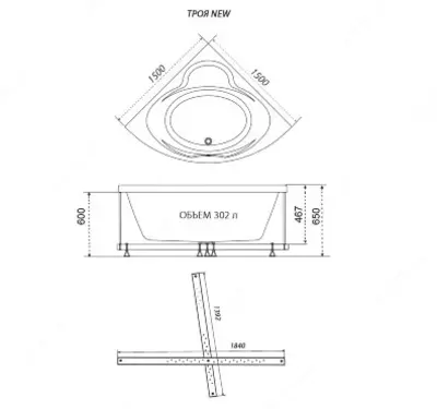 Ванна Троя 150