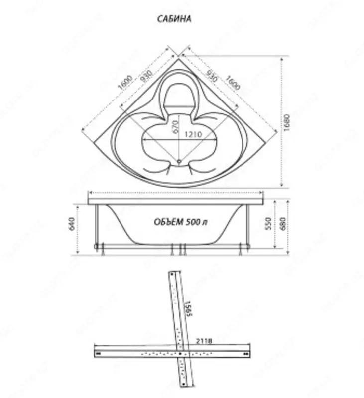 Душевое Ограждение Ультра 80*80 А