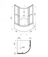 Душевое Ограждение Риф 90*90 Б - ООО "Металлик"