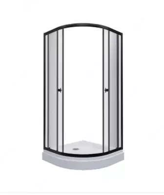 Душевое Ограждение Альфа-Блэк 90*90 А