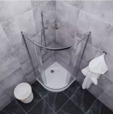 Душевое Ограждение Альфа-Хром 90*90 А Душевое Ограждение Альфа-Хром 90*90 А