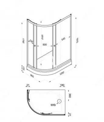 Dush Kabinasi Korall 120*80 А O