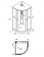 Top 88*88a dush Kabinasi (DN 4) 3 230 072.1 so'm - ООО "Металлик"