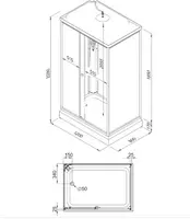 ООО "Металлик" - Kvadro 120 * 80 a dush Kabinasi