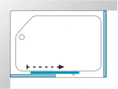 Душевая кабина Квадро 120*80