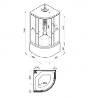 Душевая Кабина Лайт 90*90 Б (ДН4) Только в розницу