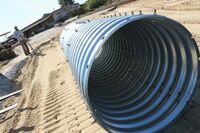 Сборные гофрированные трубы