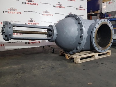 Задвижка ДУ 800 РУ25 с редуктором