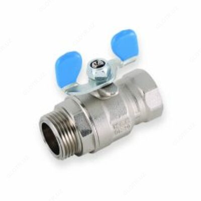 КАС Кран Шаровой Бабочка п/м 1/2 ЭКО Турция