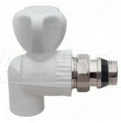 "KAS" Угл.ППР Кран для рад.20*1/2 (с сальником)