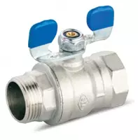 Кран бабочка п/м ЭКО 1/2 (ф15) PN25 KAS Турция