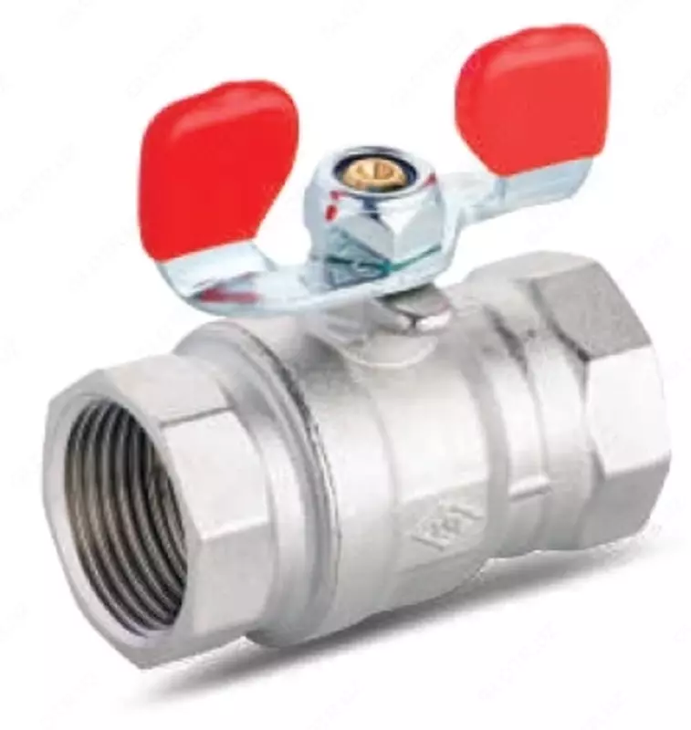 Кран бабочка м/м ЭКО 3/4" (ф20) PN25 KAS Турция