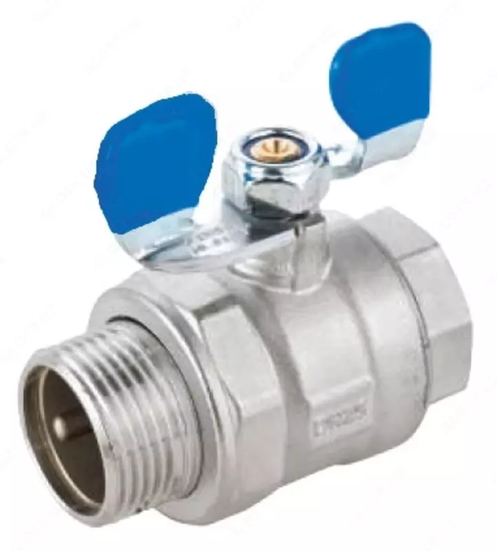 Кран бабочка с ракором 1/2" (ф15) KAS Турция