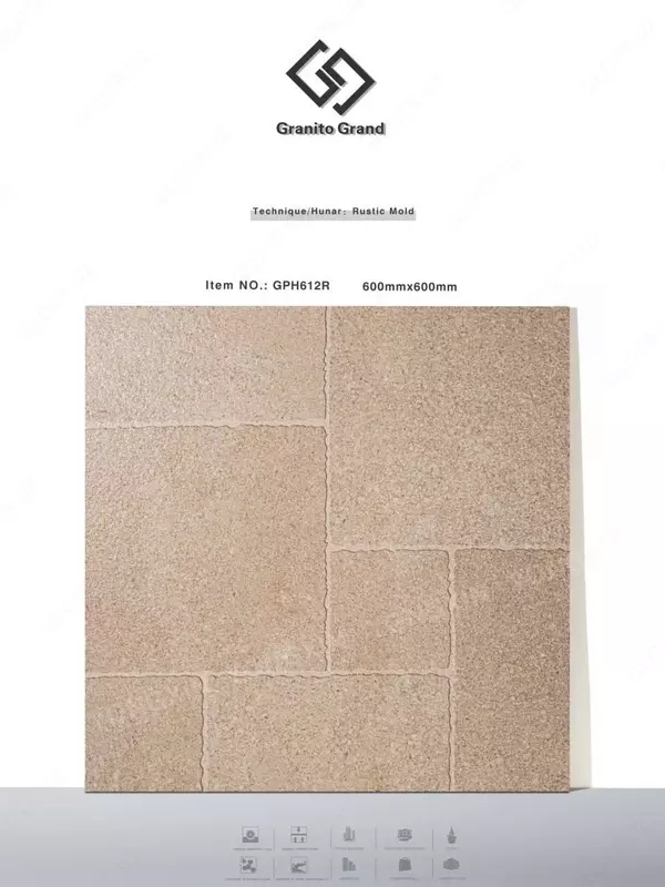 Keramogranit 60×60 sm  mat (1 m²)