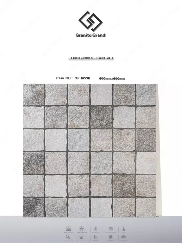 Keramogranit 60×60 sm  mat (1 m²)