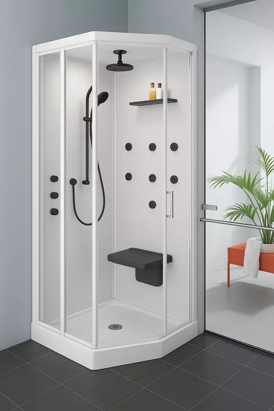 Перегородка для душа и Душевая кабина для мини SPA