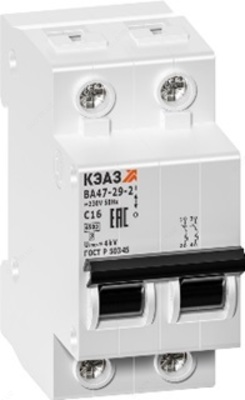 Выключатель автоматический модульный ВА47-29-2C6-УХЛ3-КЭАЗ