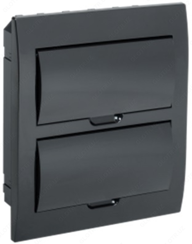 Корпус модульный пл. встр. ЩРВ-П-24 черный черн. дв IP41 IEK