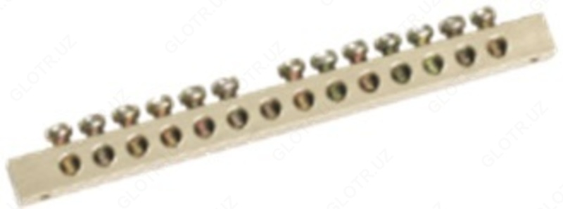  Шина PEN земля-ноль 6х9мм 18/2 (18 групп/креп по краям) ИЭК - 