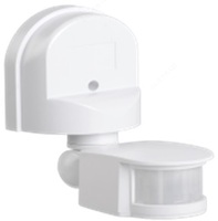  Датчик движения ДД 008 белый  макс. нагрузка 1100 Вт  угол обзора 180град.  дальность 12 м  IP44  ИЭК - 