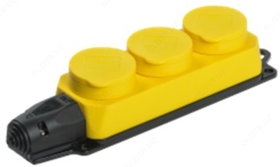 RB33-1-0m soket uch karra OMEGA IP44 sariq IEK