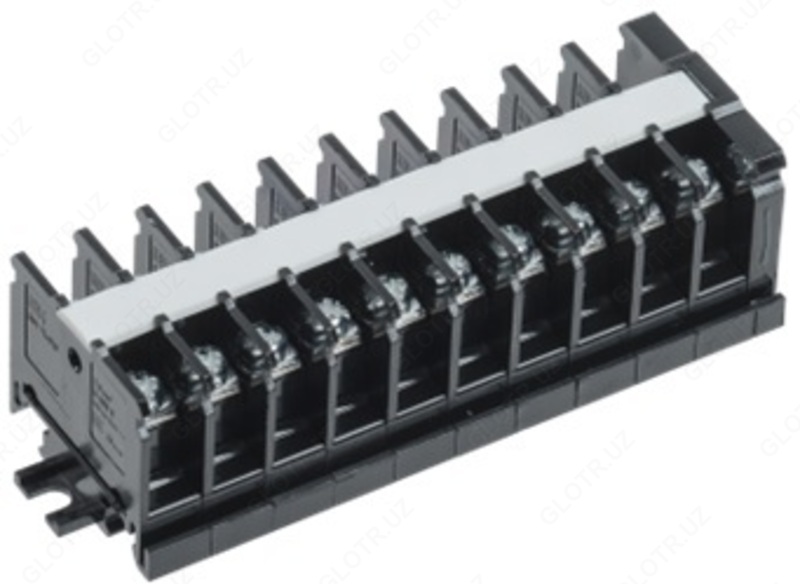 DIN temir yolida BZN TK-030 4 mm2 30A terminal bloki 10 juft IEK