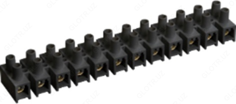 Зажим винтовой ЗВИ-100 н/г 10-25мм2 12пар ИЭК желтые