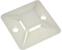  Площадка самоклеящаяся 20х20 белая под хомуты (20шт) ИЭК - 