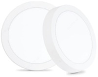 Светодиодный накладной светильник круглый UltraFlat ДПО1610 6W-6000K-Wh ELT