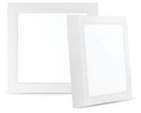  Светодиодный накладной светильник квадратный UltraFlat ДПО1620 6W-6000K-Wh ELT - 