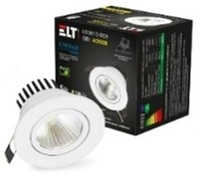  Светильник светодиодный потолочный LCOB10-D09-5-4200-White. 5Вт  220В  4200К ELT - 