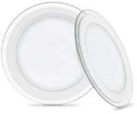 Светодиодный встраиваемый светильник круглый UltraGlass ДВО1810 12W-4000K-Wh ELT