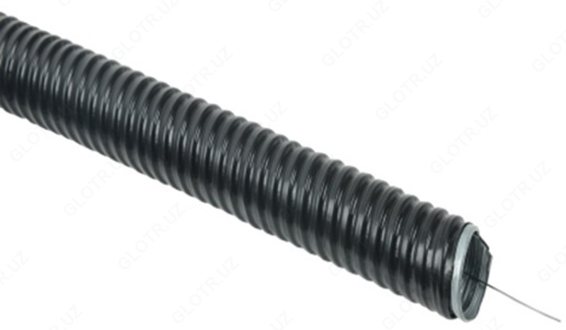 Металлорукав в ПВХ изоляции с протяжкой Р3-ЦПнг 16-50  (1 рул.- 50 м) ELT