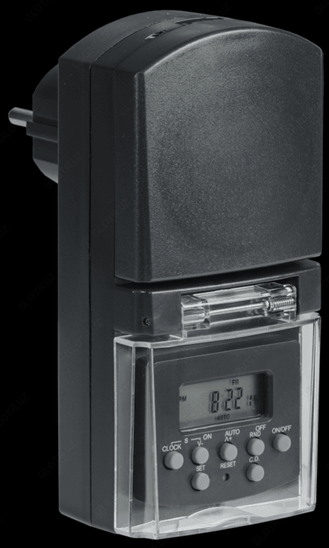  РТЭ-3 Розетка-таймер электронная 1мин 7дн 140 on/off 16А IP44 IEK - 