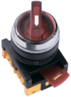 Переключатель АNСLR-22-3 на 3 фикс.полож.зеленый неон/240В I-O 1з+1р ИЭК